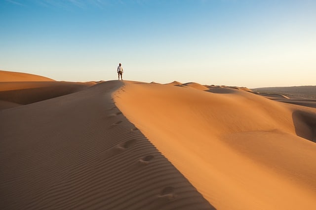 Seul dans le désert